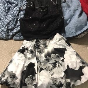 Two piece formal dress